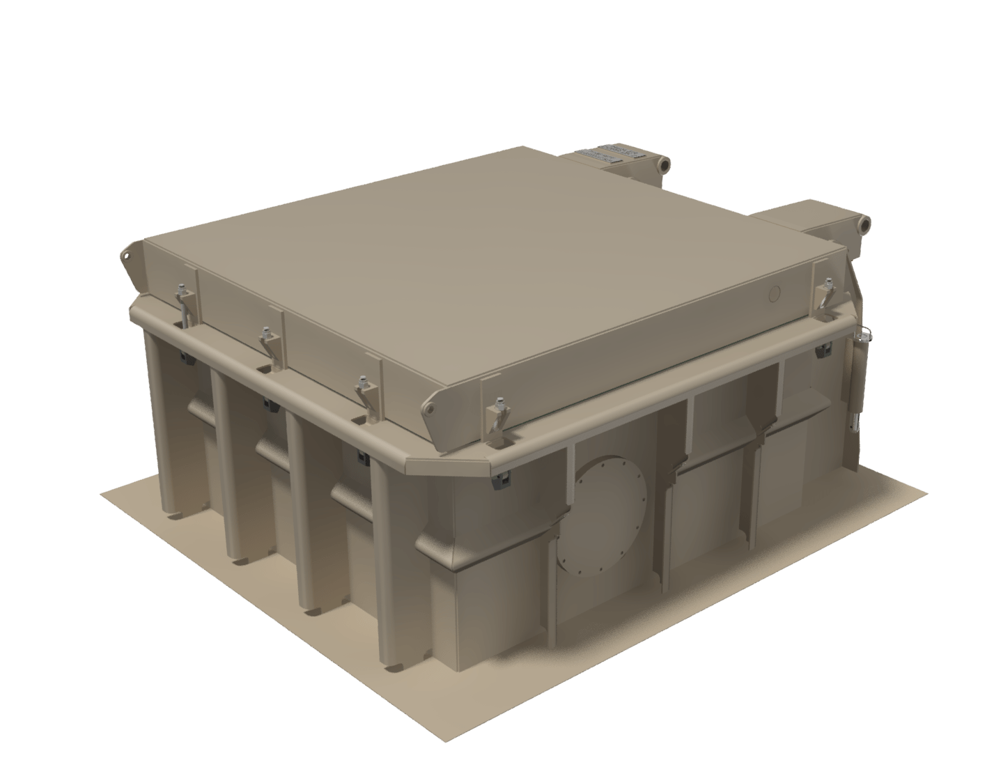 Deck hatch (electrohydraulic operated) www.winel.nl